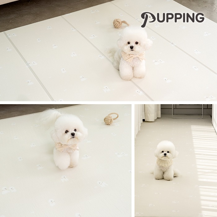[퍼핑] 강아지매트 비숑 디자인 (폴딩타입/러그타입/복도타입)